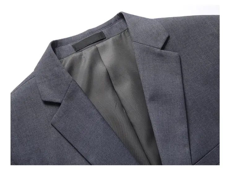 Casual Men’s Suit Set Slim Fit Formal Groom Wedding Dress