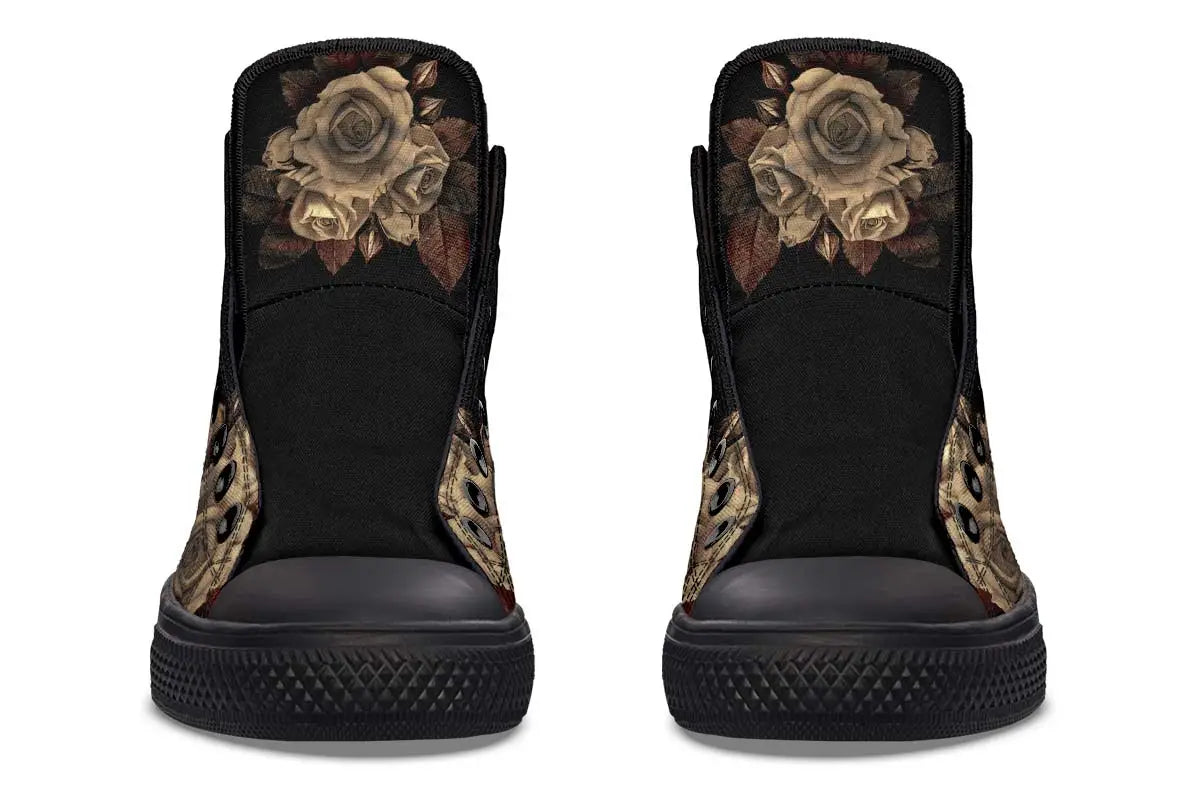 Printed Couple High-top Canvas Shoes