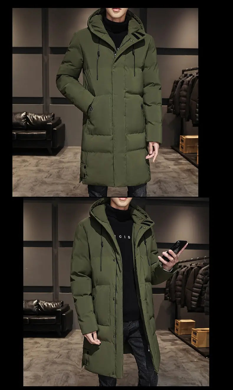 Fashionable And Handsome Thickened Work Clothes Cotton Coat Winter Clothing Down Men