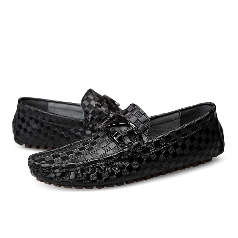 Men’s Plus Size Casual Leather Shoes Pedal Peas