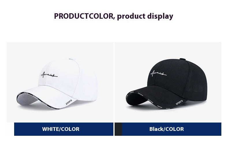 Women’s Korean-style Letter Embroidered Peaked Cap Baseball Cap