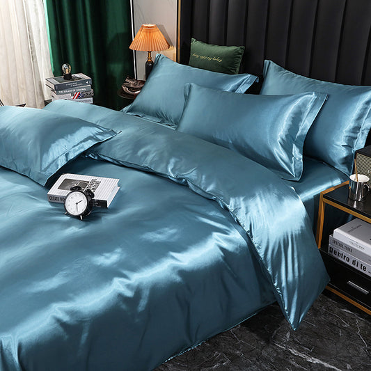Real Silk Quilt Cover Double-sided Silky Silk Quilt Cover Bare Sleeping Quilt Sheet