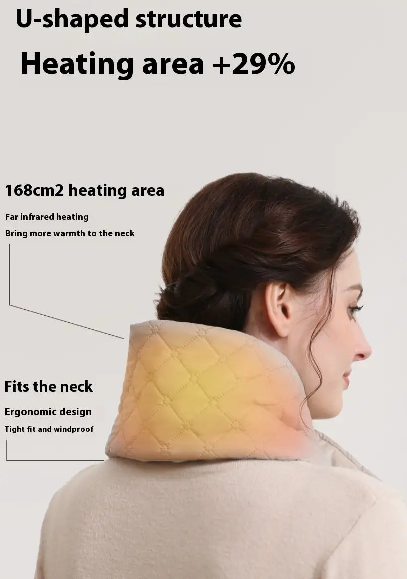 Electric Heating Scarf 3 Gear Heating Pads Outdoor Warm Heated Scarf USB Heater Thermal Shawl Neck Brace Warm Bib