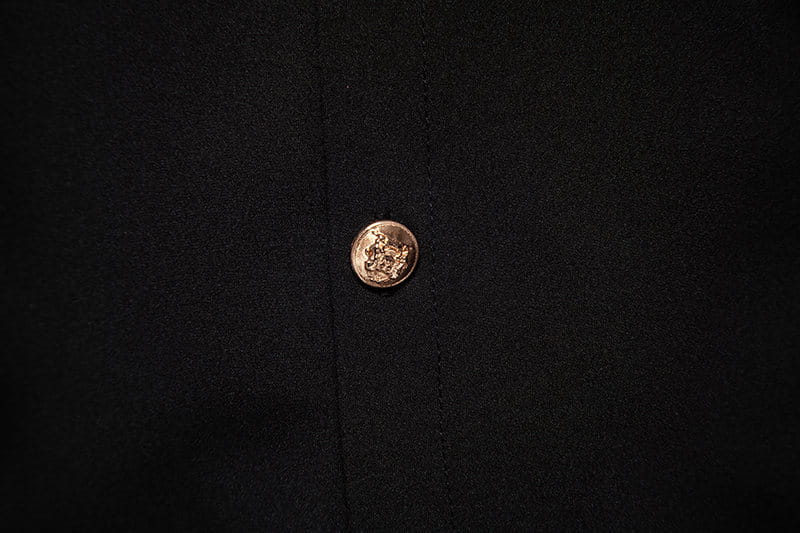 Men’s Fashion Solid Color Party Shirt Metal Button Long Sleeve