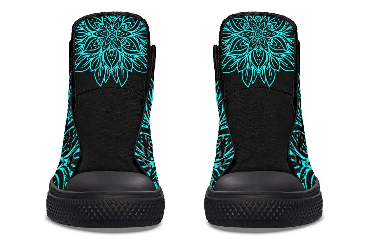 Printed Couple High-top Canvas Shoes