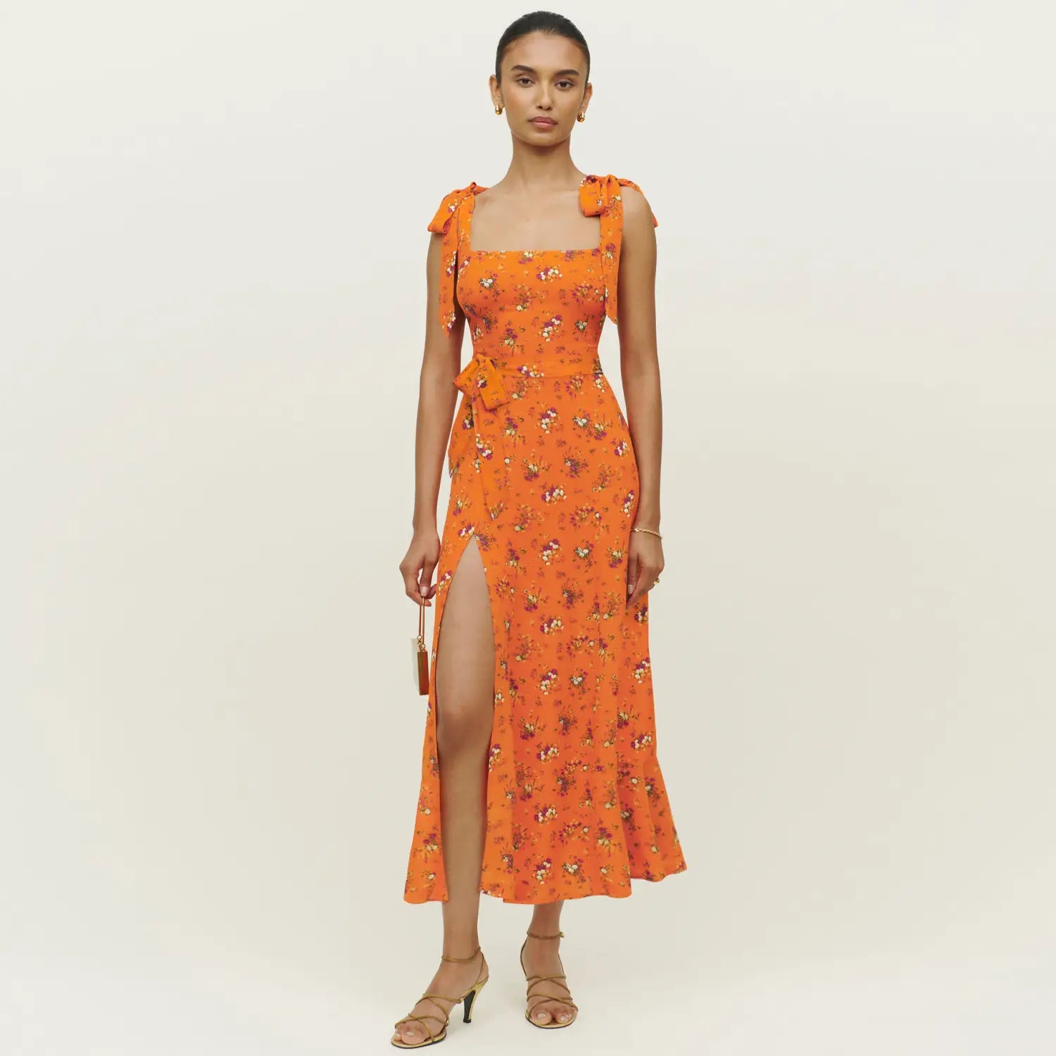 Spring And Summer New Women’s Halter Straps Bustier Floral Dresses