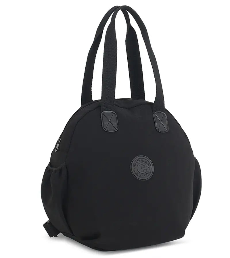 Black Round Bags Women Fashion Large Capacity Multifunctional Backpack Shoulder Bag Handbag