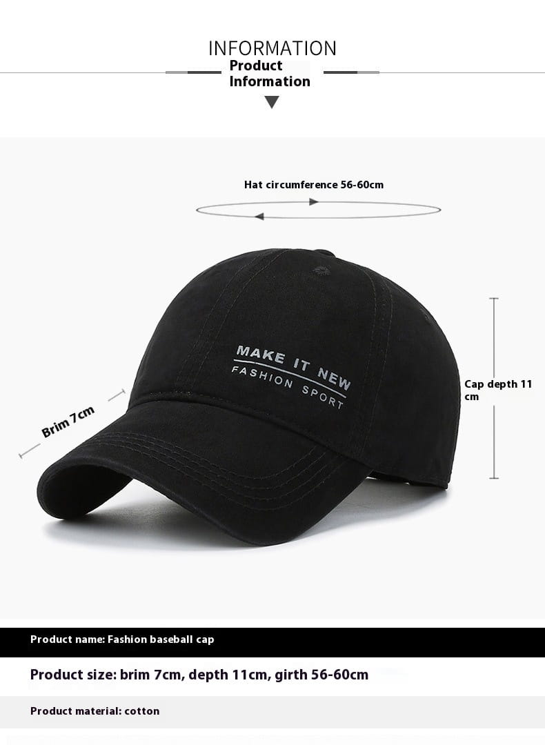 Fashion Letter Printing Baseball Cap Outdoor Casual Sunshade