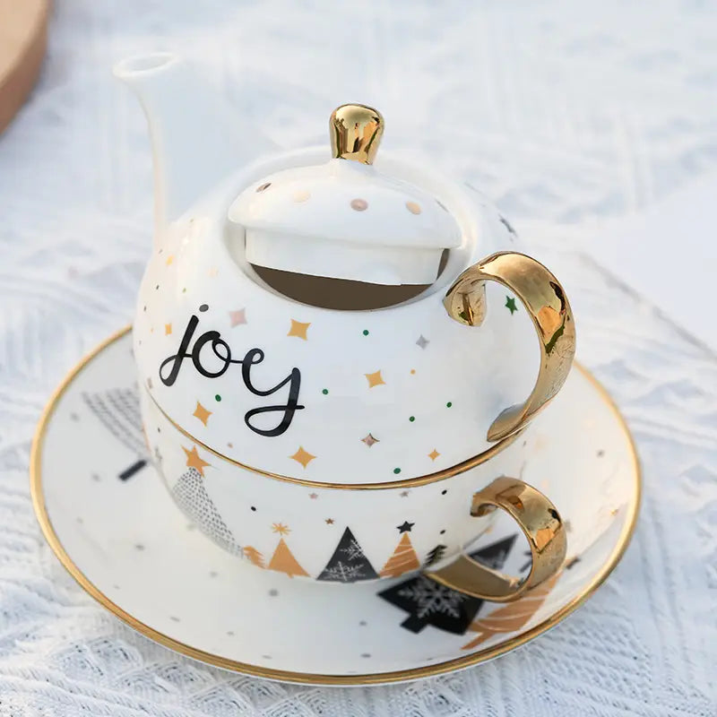 Ins Christmas Ceramic Cup Dish Kitchen Gadgets