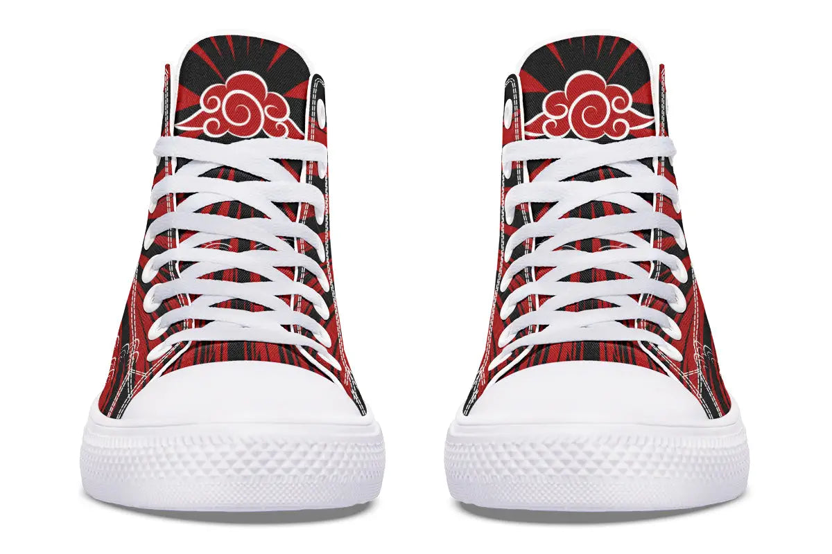 Printed Couple High-top Canvas Shoes