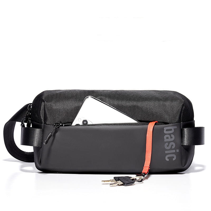 Zip Fastener Men’s Bag Casual Versatile Shoulder