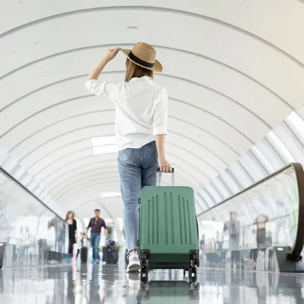 Vertical Stripe Four In One Suitcase