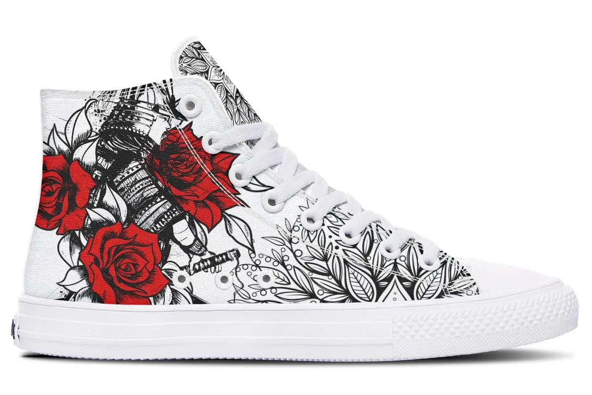 Printed Couple High-top Canvas Shoes