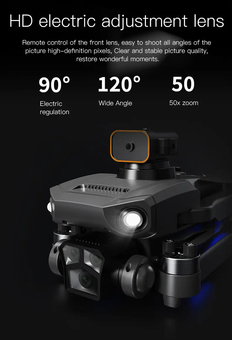 P8 Pro HD Aerial Photography Five Lens Obstacle Avoidance Drone Automatic Return GPS Quadcopter Remote Control Airplane