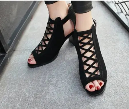 fish mouth sandals plus size women’s shoes