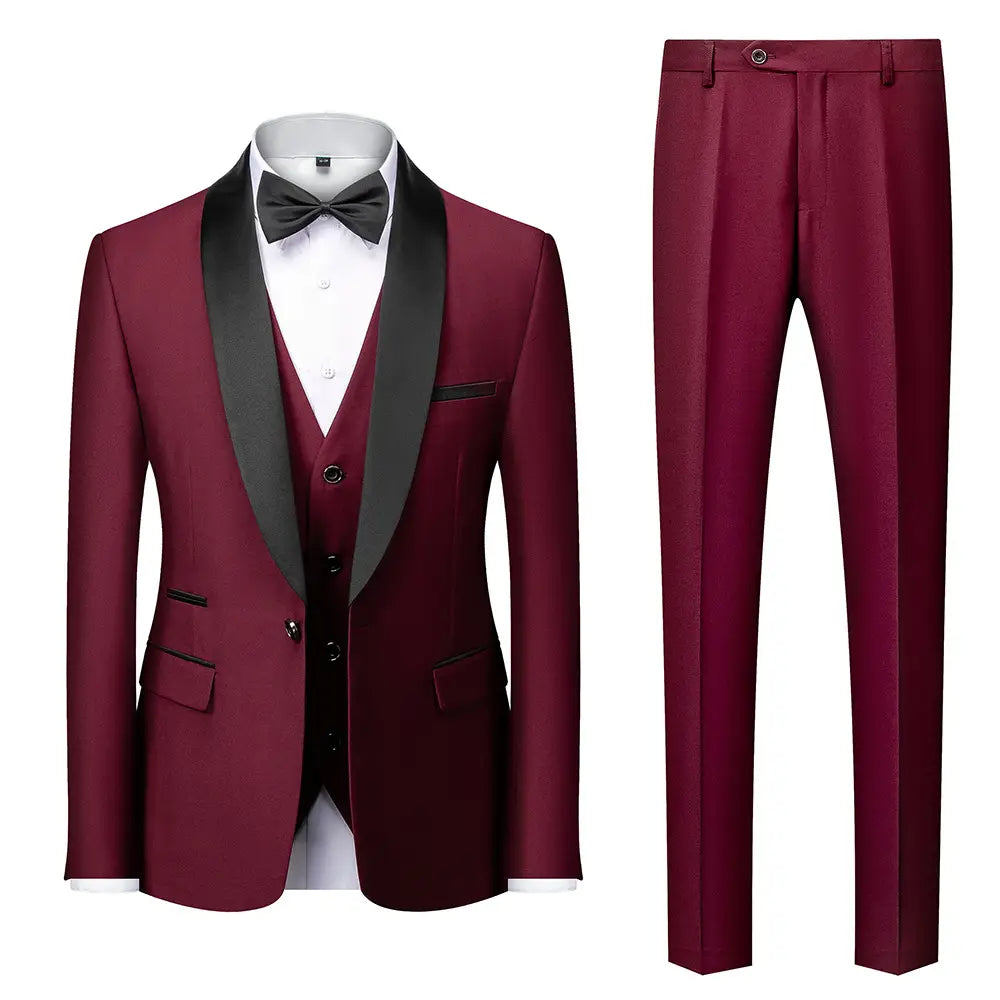 Business Casual Suits Men’s Wedding Groom Dresses Pavilion Slim Fit
