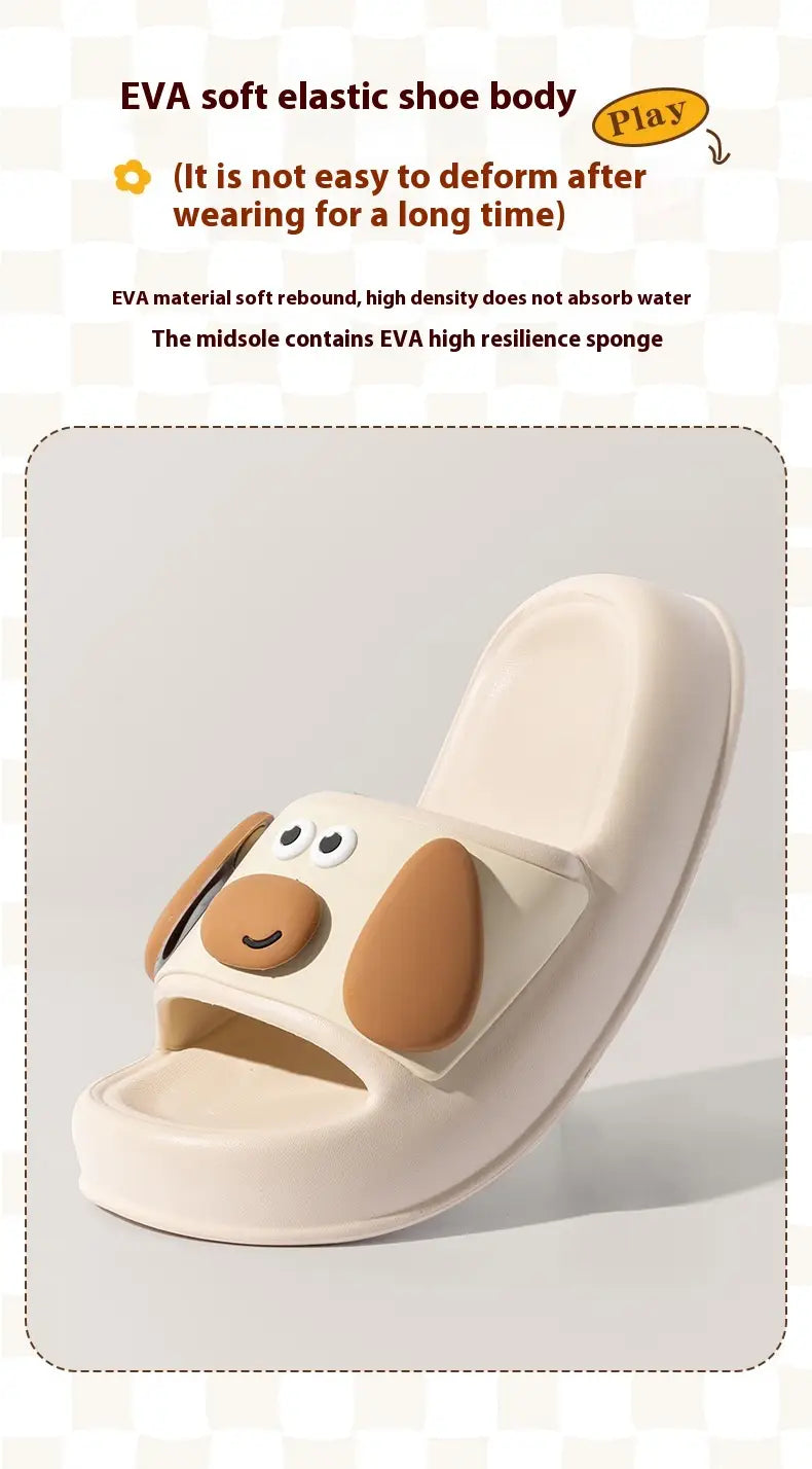 Cute Cartoon Dog Slippers