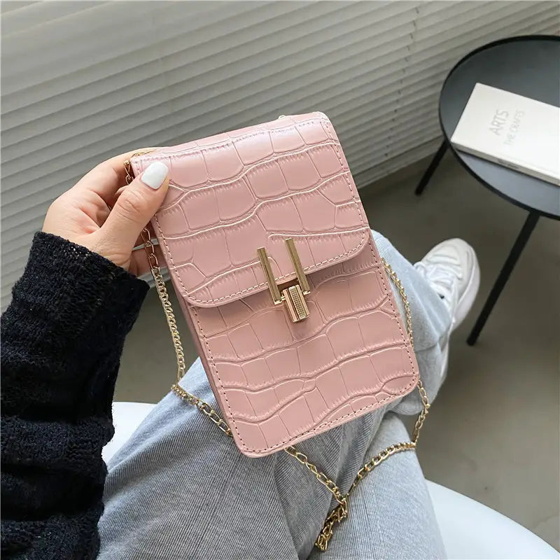 Pattern Fashion Women’s Bag High-quality Texture Shoulder Bag Mobile Phone Bag PU Buckle Crossbody Bags For Women