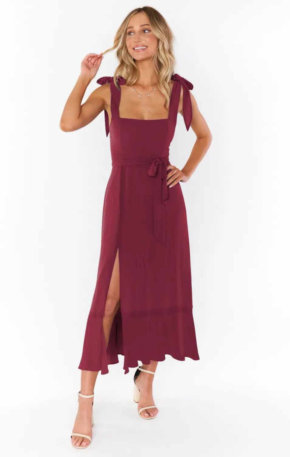 Women’s Fashion Temperament Commuter Solid Color Dress