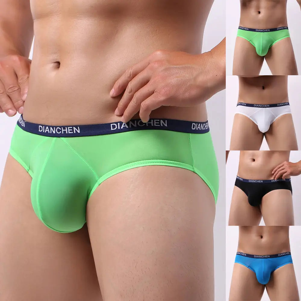 Men’s Low Waist One-piece Ice Silk T Shape Underwear