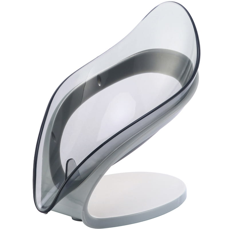 Bathroom Soap Holder Leaf Shape Soap Box Kitchen Dish Storage Box Non-slip Drain Soap Storage Case Container Bathroom