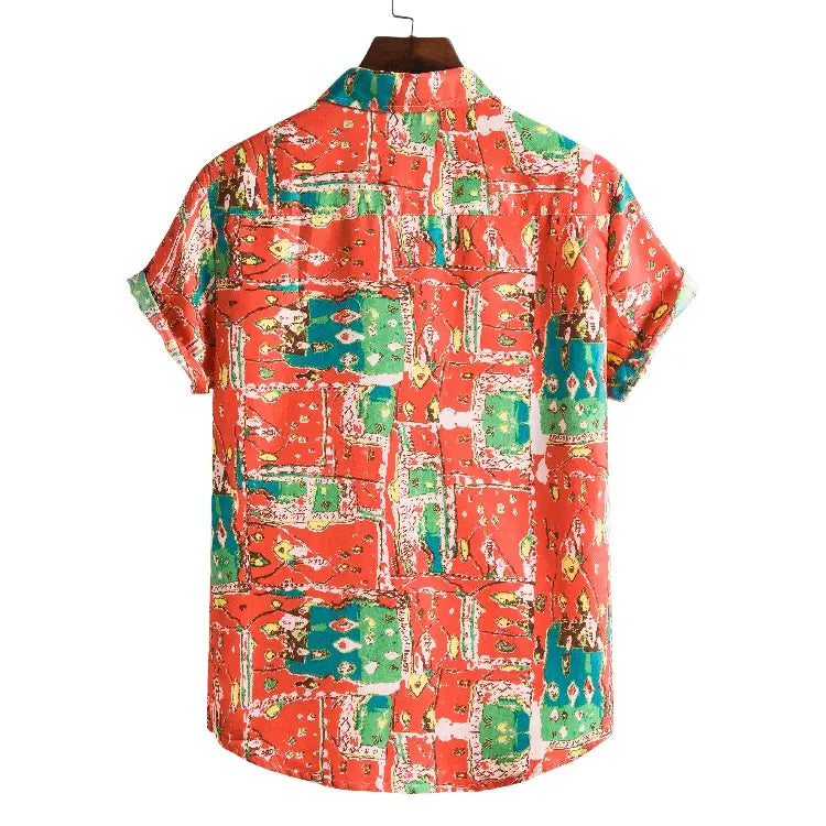 Men Short Sleeved Beach Shirts