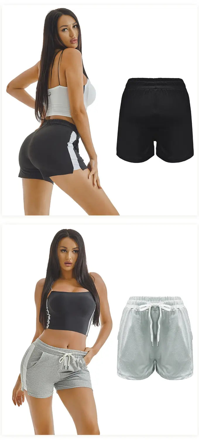 Summer Sports Shorts Gym Running Women Cycling Drawstring Shorts Workout
