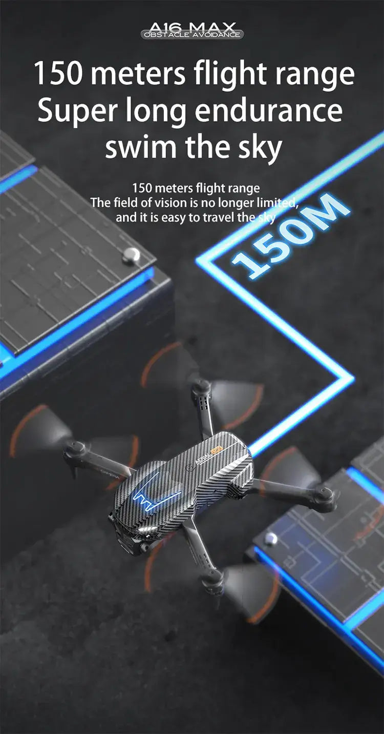 A16 Drone Optical Flow Three Camera Photography UAV Four Axis Aircraft Obstacle Avoidance And Remote Control Aircraft