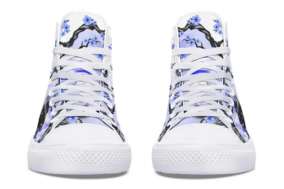Printed Couple High-top Canvas Shoes