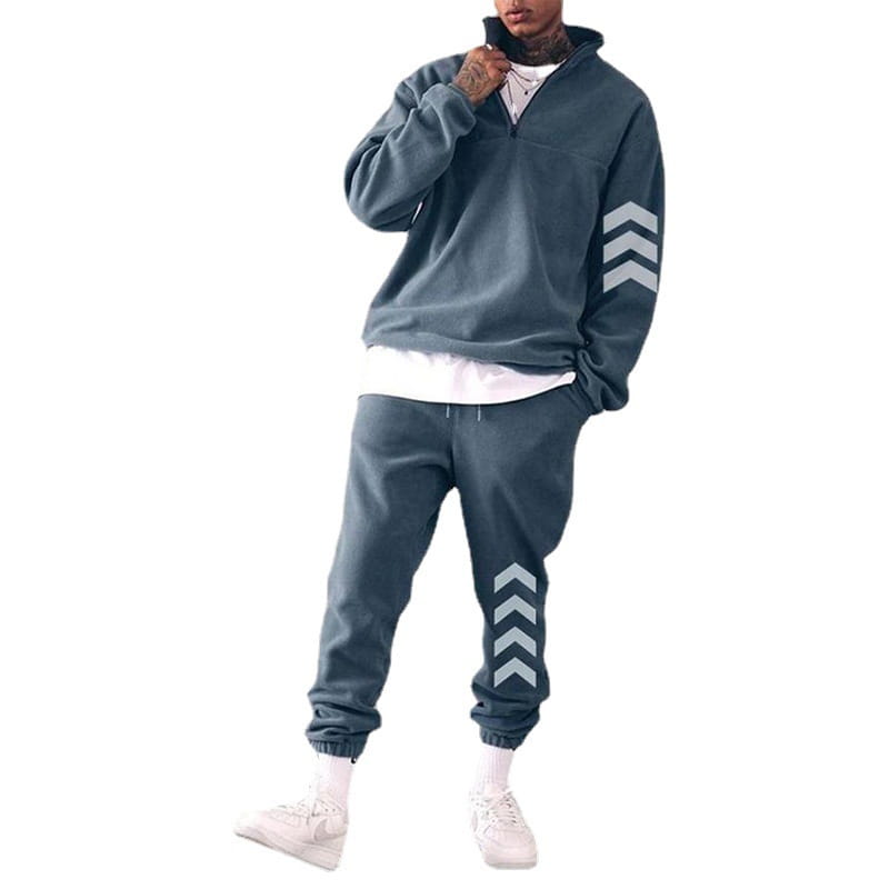 Men’s Sweater Trousers Suit Men