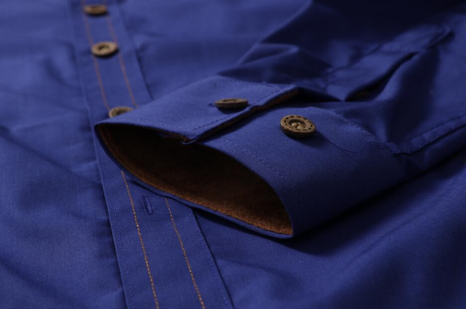 Casual Men’s Loose Plus Size Long-sleeved Shirt