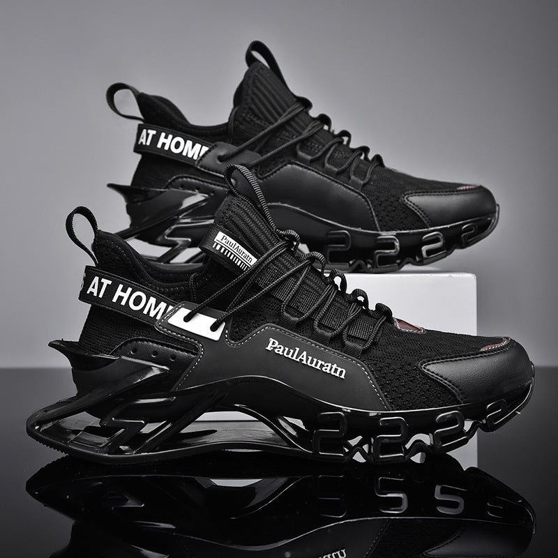 Men's Casual Shoes Knitted Shock Absorption Increased