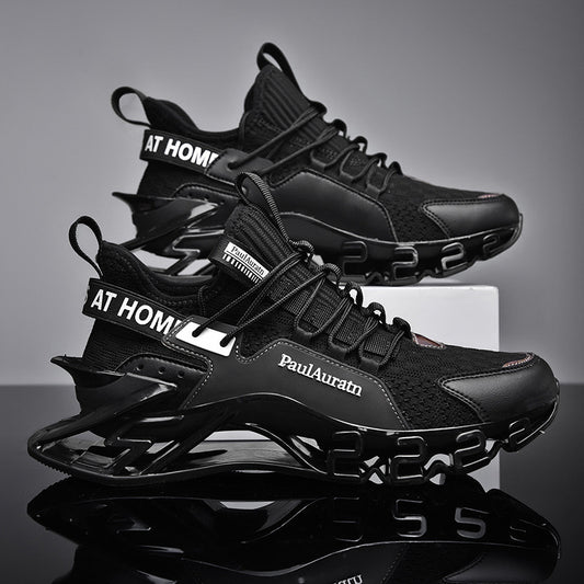 Men's Casual Shoes Knitted Shock Absorption Increased