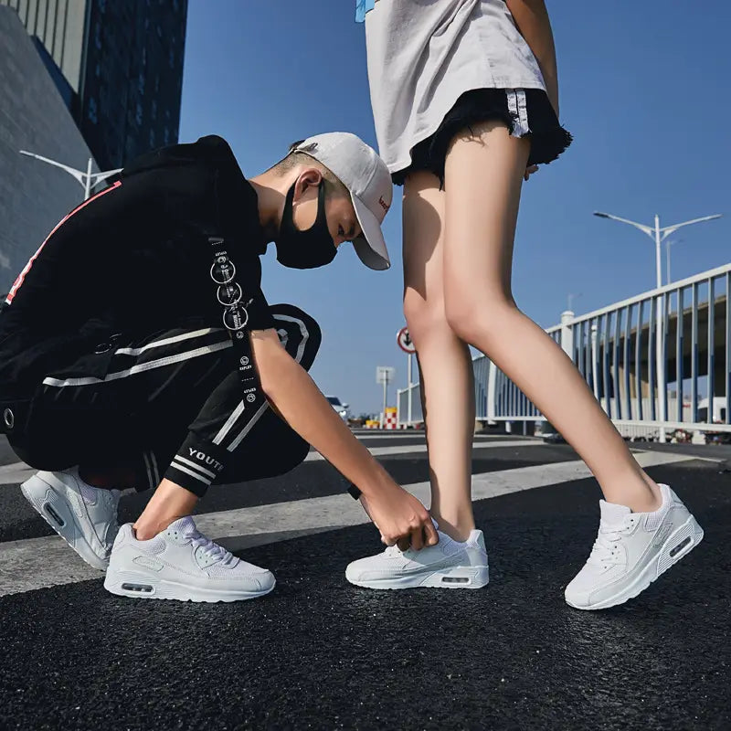 Air Mesh Women Men Lightweight Outdoor Sport Running Shoes Couples Breathable Soft Athletics Jogging Sneakers Woman