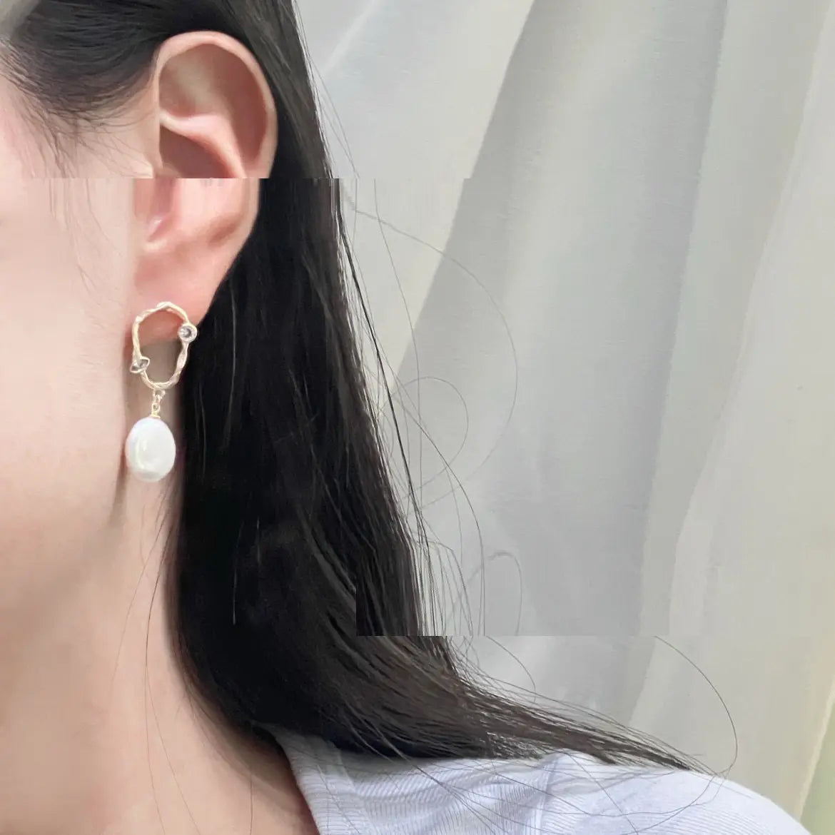 Freshwater Pearl Vintage Ring Earrings For Women