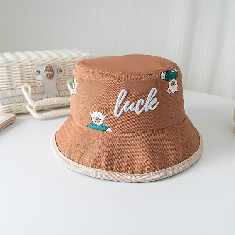 Bucket Hat Baby Spring And Autumn Thin Summer Child Sun-proof Sun Protection Sun Hat