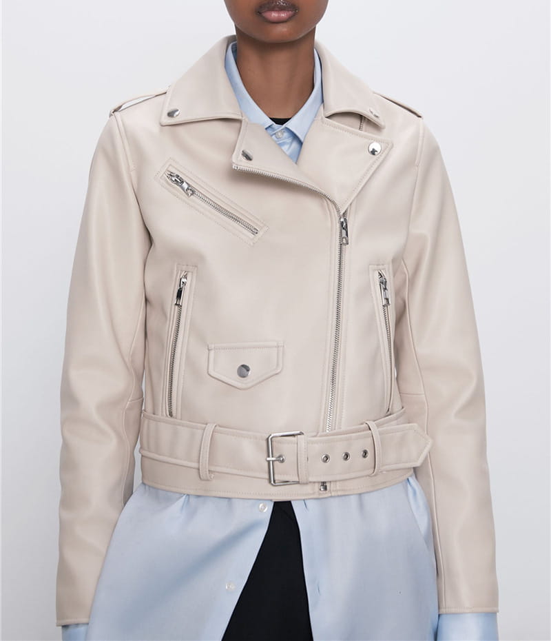 Women’s Motorcycle Leather Jackets Autumn New