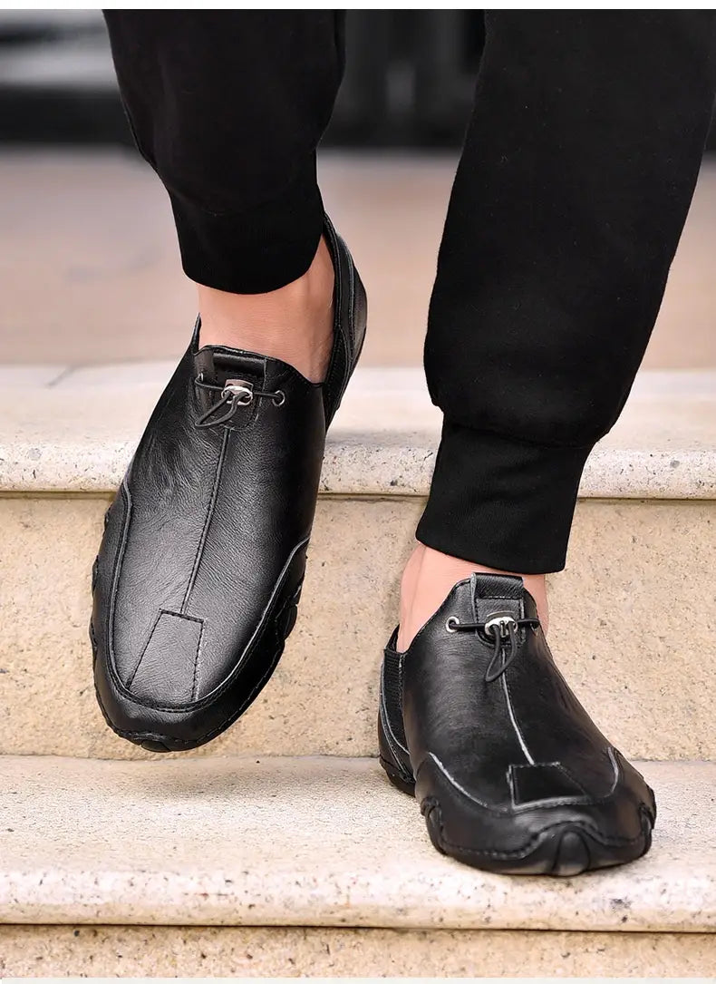 Men’s Plus Size Sports Genuine Leather Leather Shoes