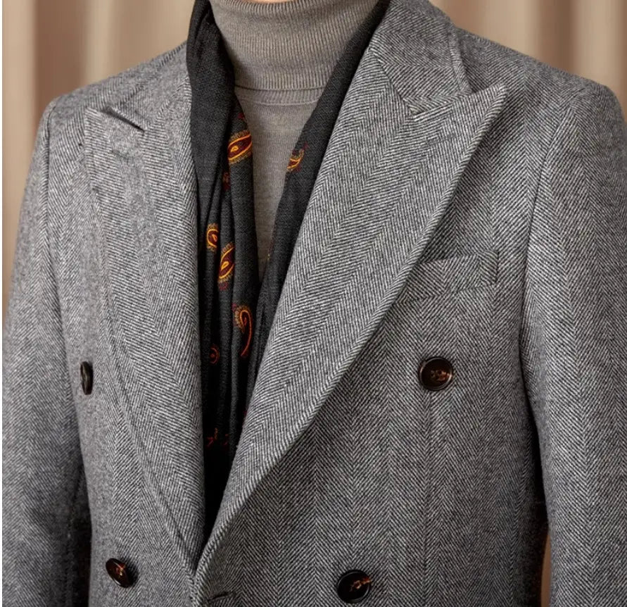 Italian Slim Fit Warm Coat For Men