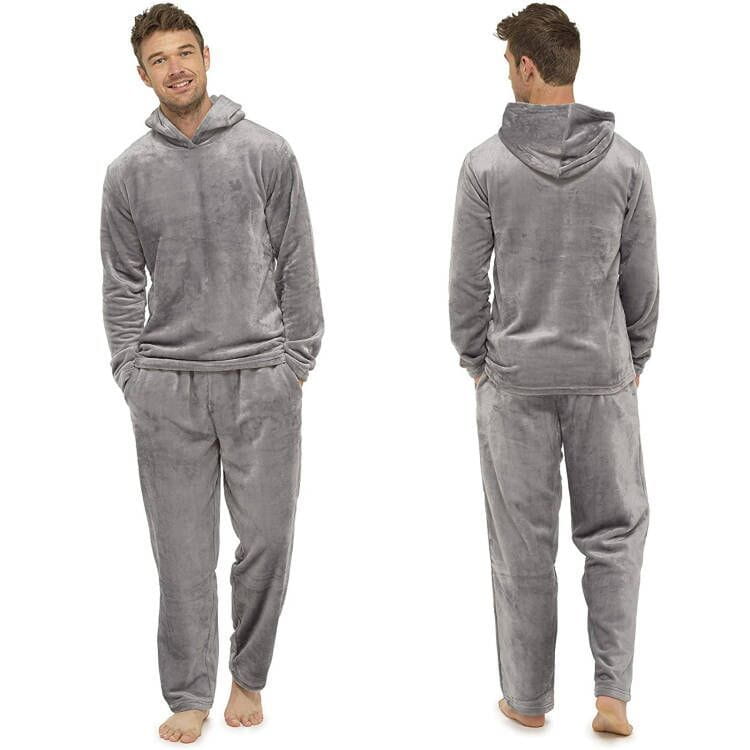 Flannel Grey Simple Home Men’s Pajamas