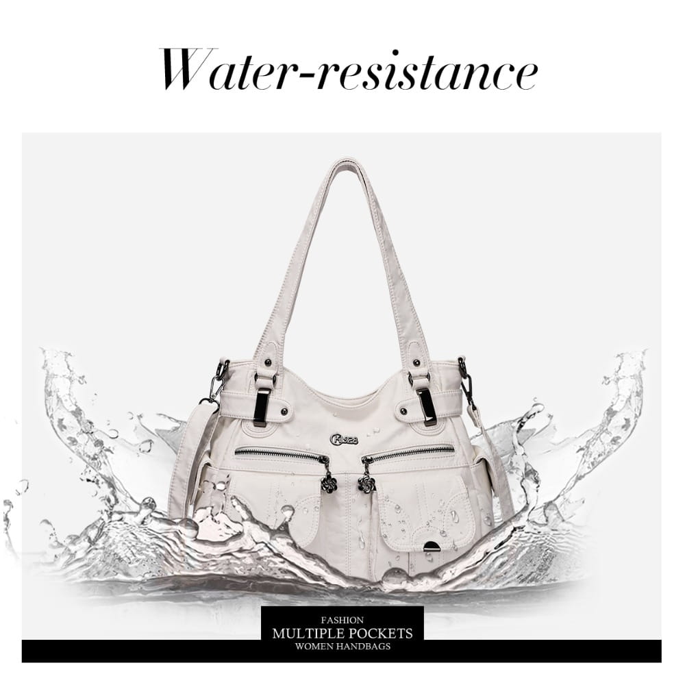 Fashion Ladies Soft Leather Portable Messenger Bag Crossbody Bags For Women Zipper Pocket Soft Casual Tote