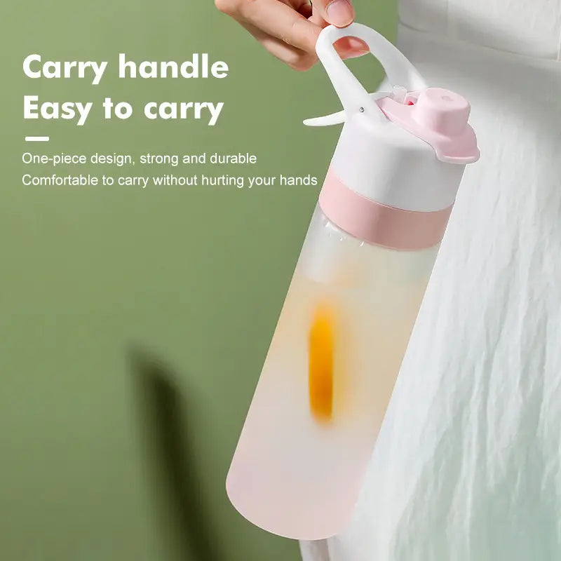 Spray Water Bottle For Girls Outdoor Sport Fitness Water Cup Large Capacity Spray Bottle Drinkware Travel Bottles