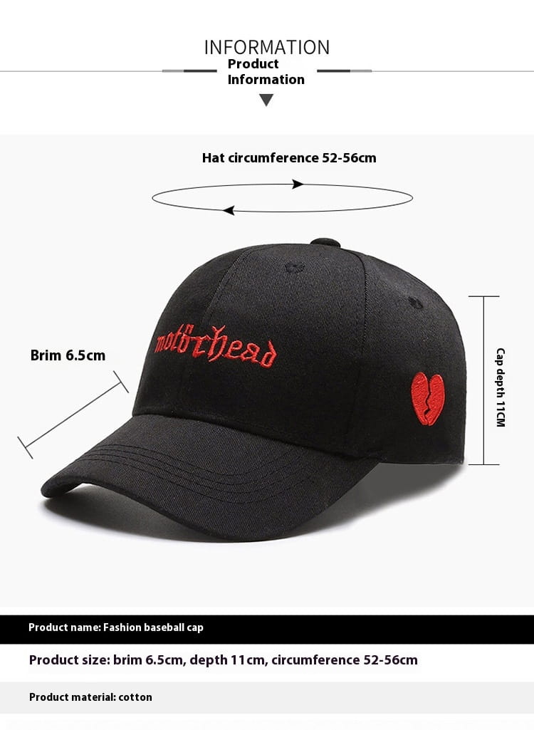 Children’s Baseball Cap Letter Embroidered Peaked Cap