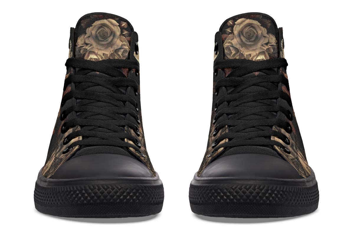 Printed Couple High-top Canvas Shoes