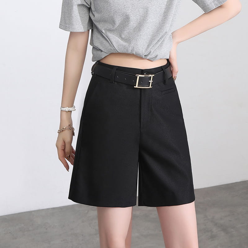 Women’s High Waist Thin Plus Size Suit Shorts