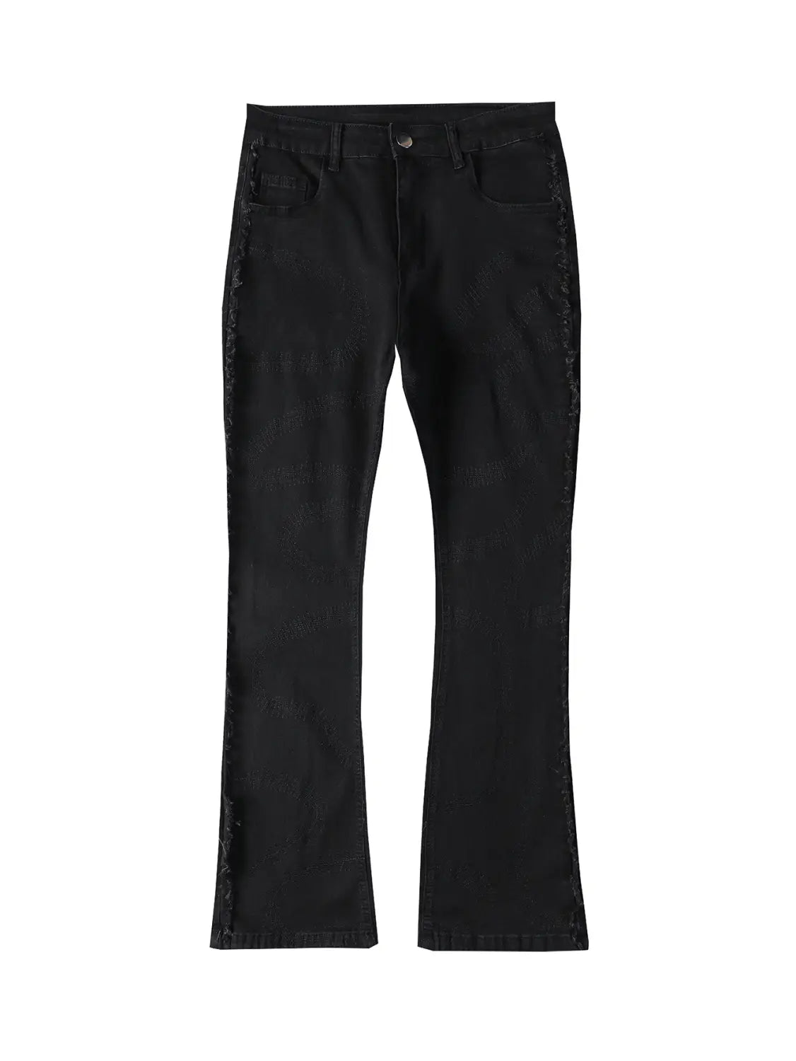 Men’s Trousers Slightly Stretch Embroidered Jeans