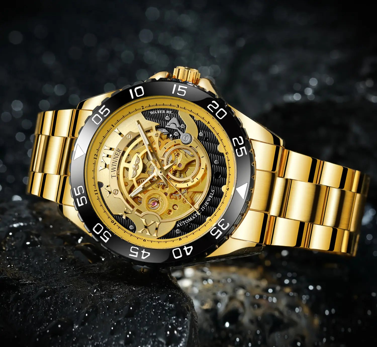 Steel Band Business Men’s Automatic Mechanical Watch