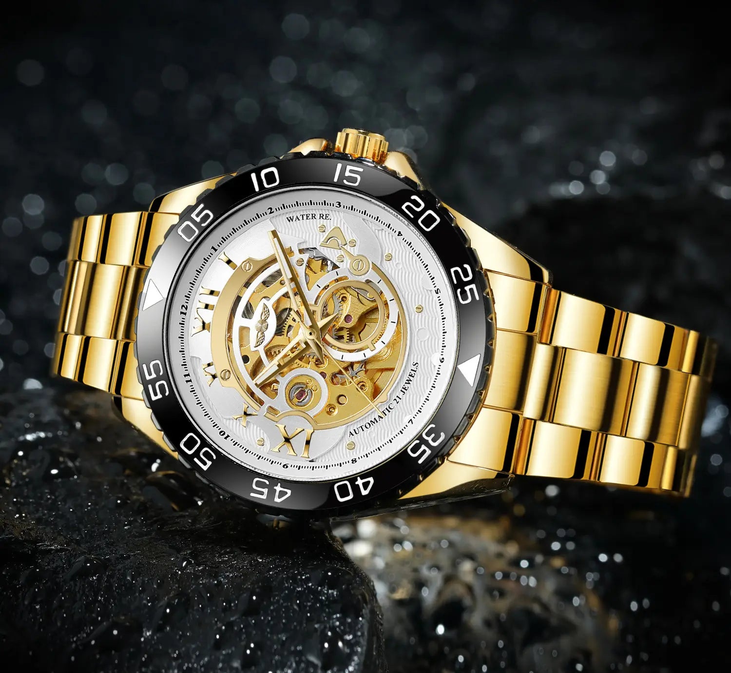 Steel Band Business Men’s Automatic Mechanical Watch