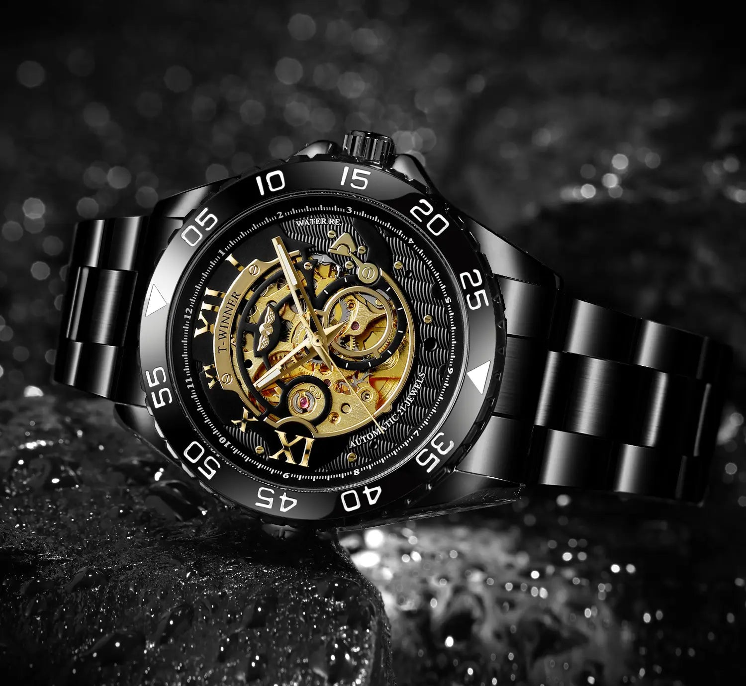 Steel Band Business Men’s Automatic Mechanical Watch