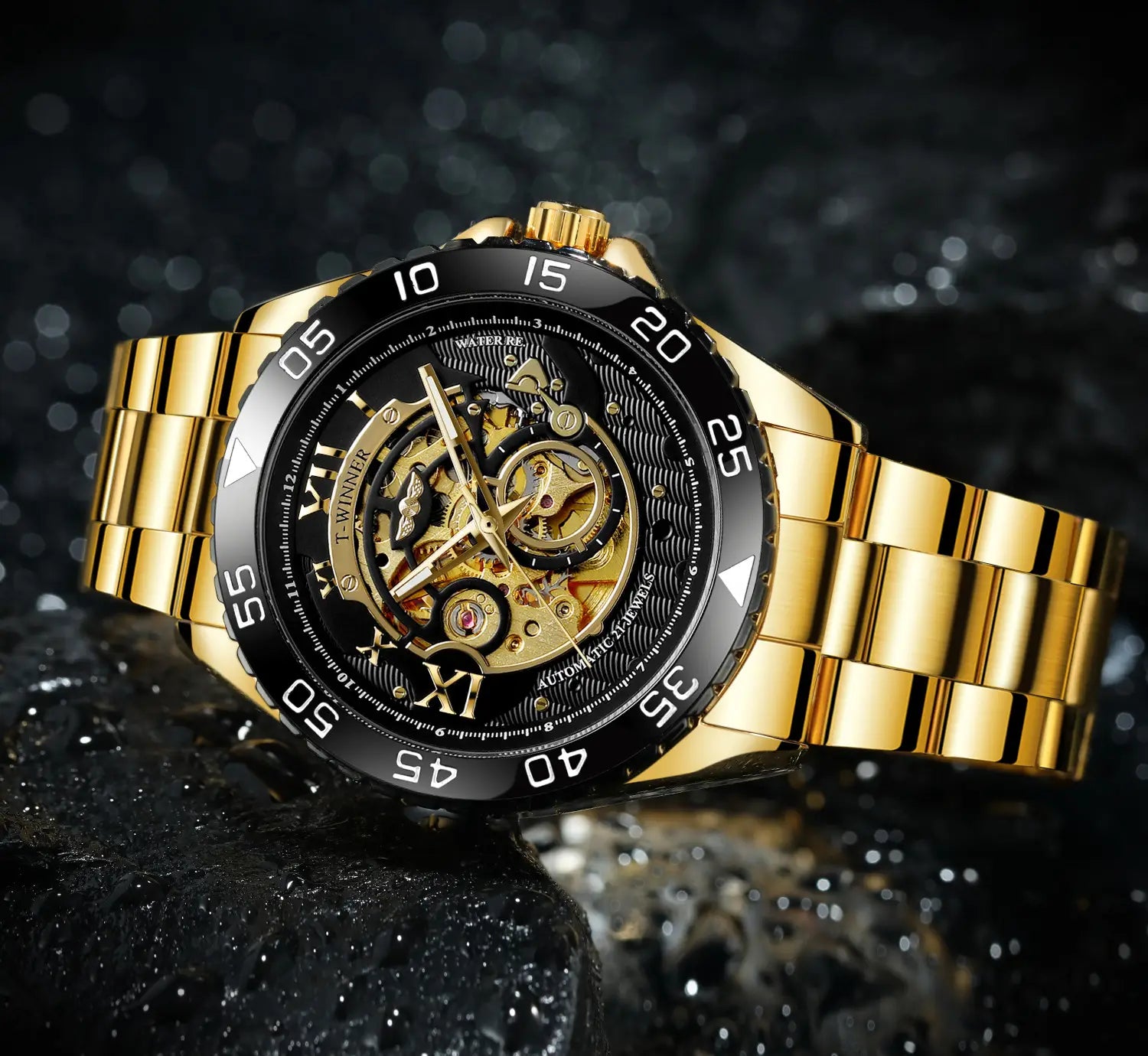 Steel Band Business Men’s Automatic Mechanical Watch